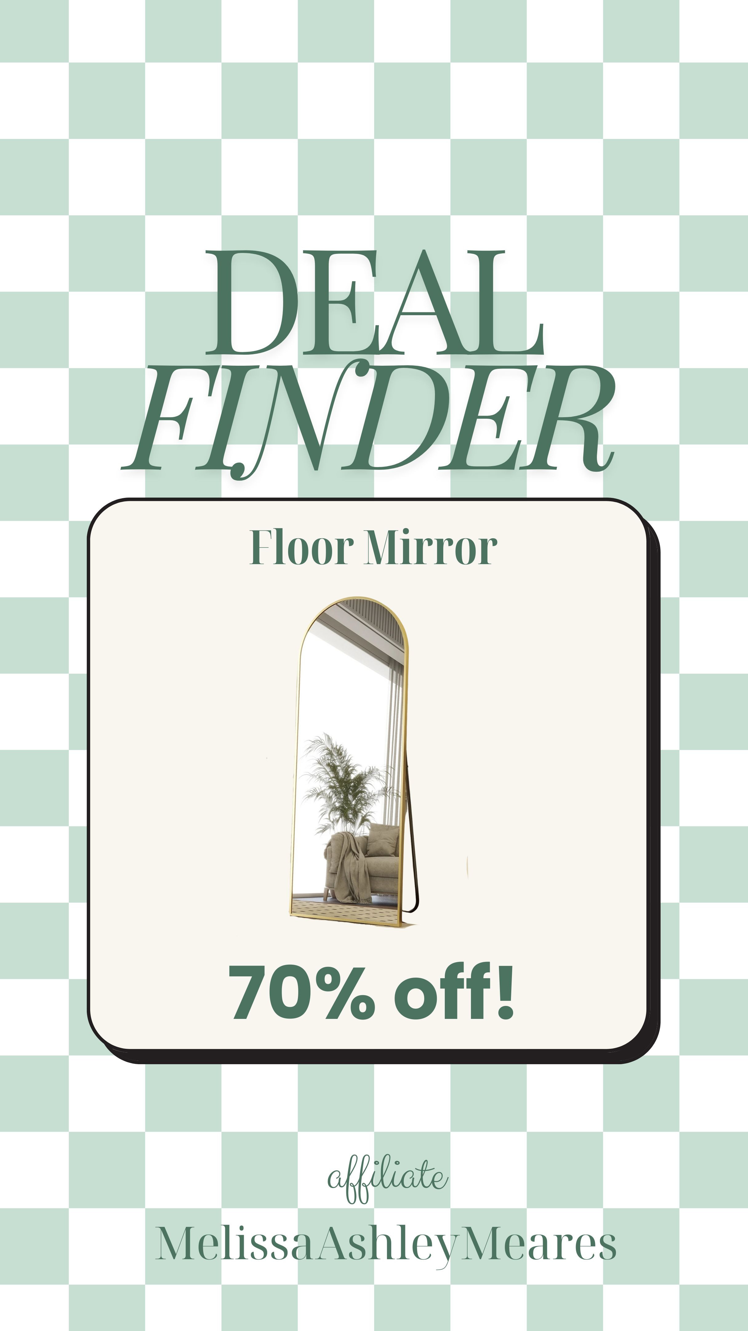 A great deal on an arched floor mirror!  Available in gold, silver and black. 

 #LTKHome #LTKSaleAlert #LTKFindsUnder100