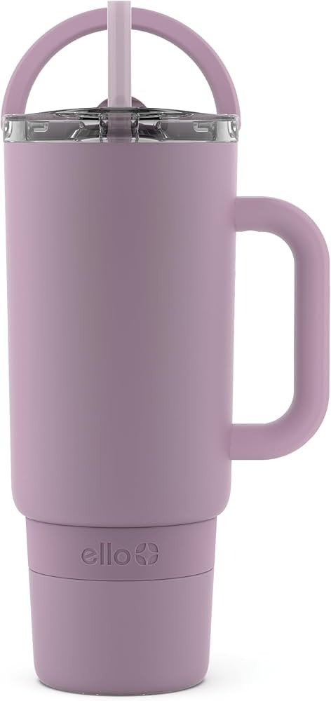 Ello Port 40oz Tumbler with Carry Loop & Integrated Handle, Vacuum Insulated Stainless Steel Reus... | Amazon (US)