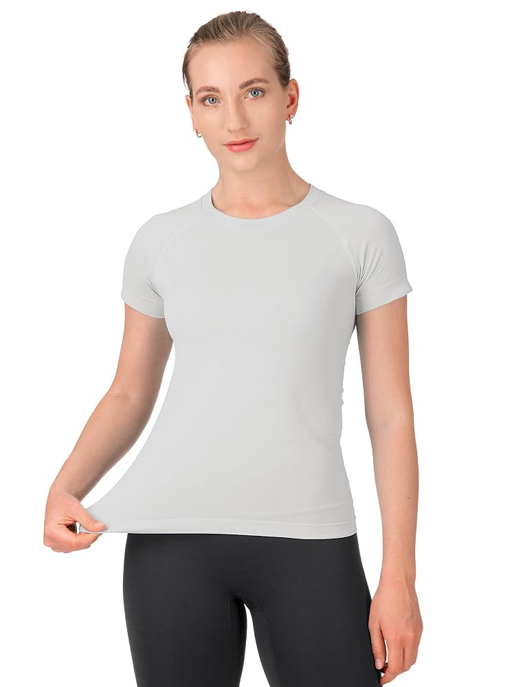MathCat Workout Shirts for Women,Yoga Short Sleeve Workout Tops,Breathable Athletic Gym Shirt | Amazon (US)