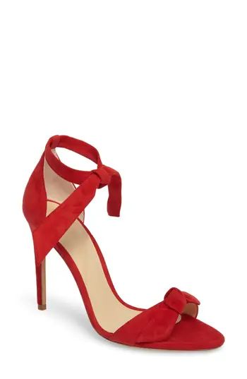 Women's Alexandre Birman 'Clarita' Ankle Tie Sandal, Size 5 M - Red | Nordstrom