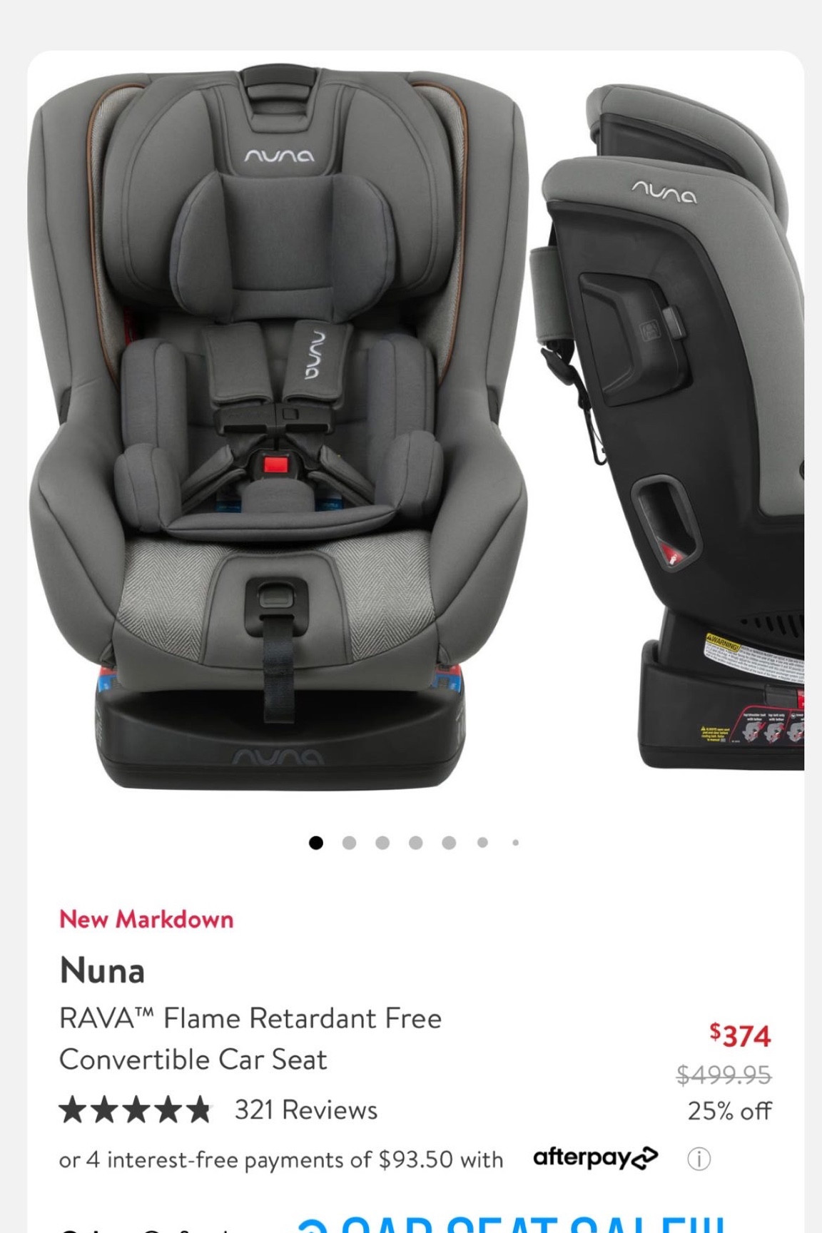 NUNA Rava convertible car seat on sale 25% off! If you’re expecting a new baby or in need of a bigger car seat, this is a great option with thousands of 5 star reviews! 

#LTKbaby #LTKsalealert #LTKfamily