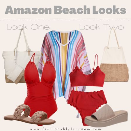 RED 1 PIECE AND RED 2 PIECE VACATION LOOKS

FASHIONABLY LATE MOM
FOUND IT ON AMAZON
RED BIKINI
MOM SUIT
RED 1 PIECE SWIM SUIT
NUDE SANDALS
BRAIDED SANDALS
BEACH BAG
POOL BAG
VACATION
SPRING BREAK
RESORT STYLE
RESORT LOOK
COVERUP
PLATFORM SANDAL
STRIPED COVERUP
WHITE AND TAN BEACH BAG

#LTKswim #LTKtravel #LTKshoecrush