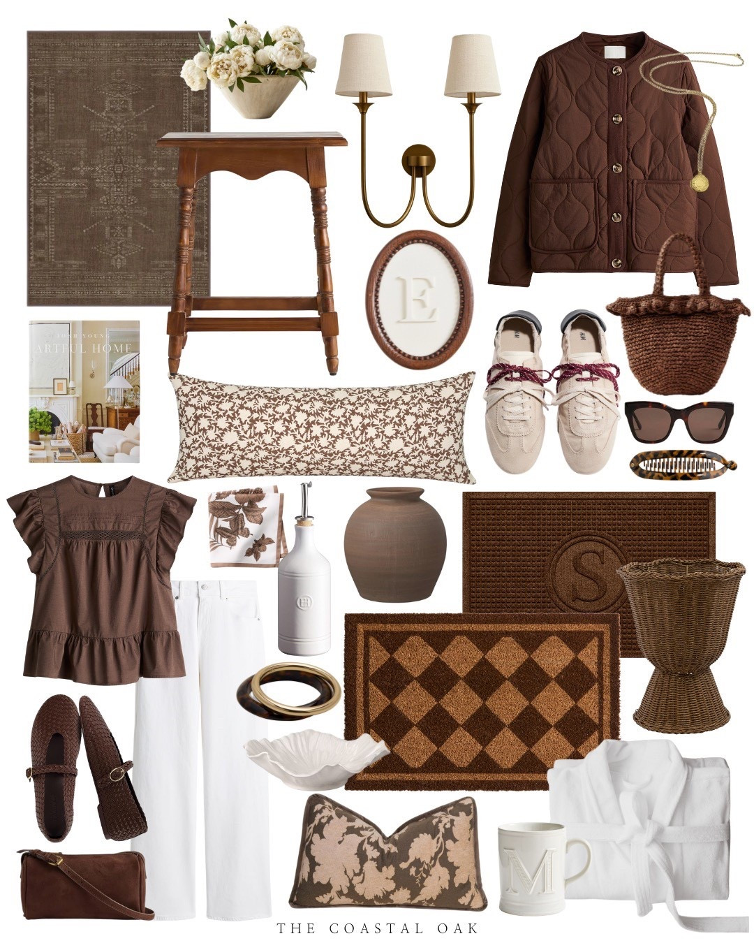 Brown is the color of spring too! Love brown paired with white! 

#LTKHome #LTKSeasonal #LTKFindsUnder100