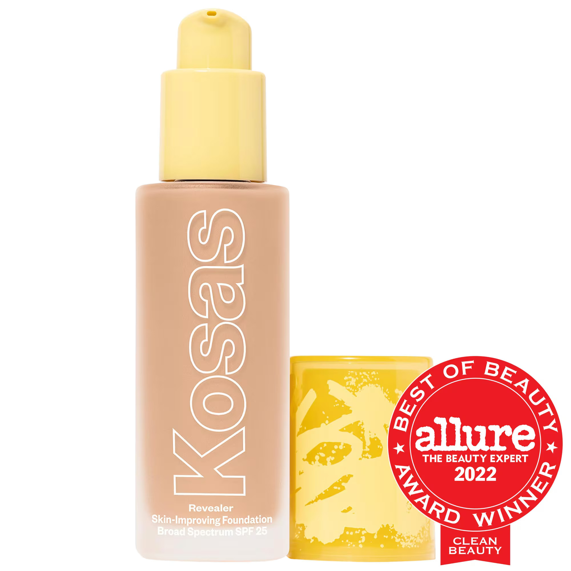 Kosas Revealer Skin-Improving Foundation SPF 25 with Hyaluronic Acid and Niacinamide Very Light Cool 120 1 oz / 30 mL | Sephora (US)