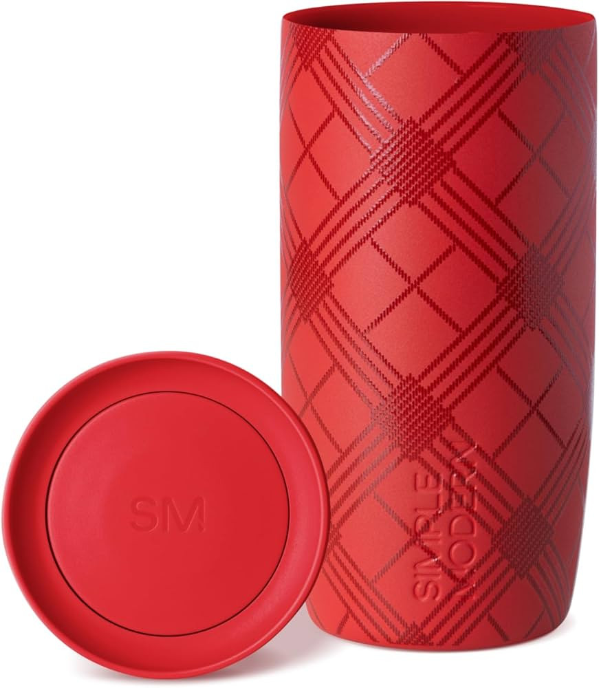 Simple Modern Voyager Signature | Christmas Travel Coffee Mug Tumbler with 360° Lid | Ceramic-Li... | Amazon (US)