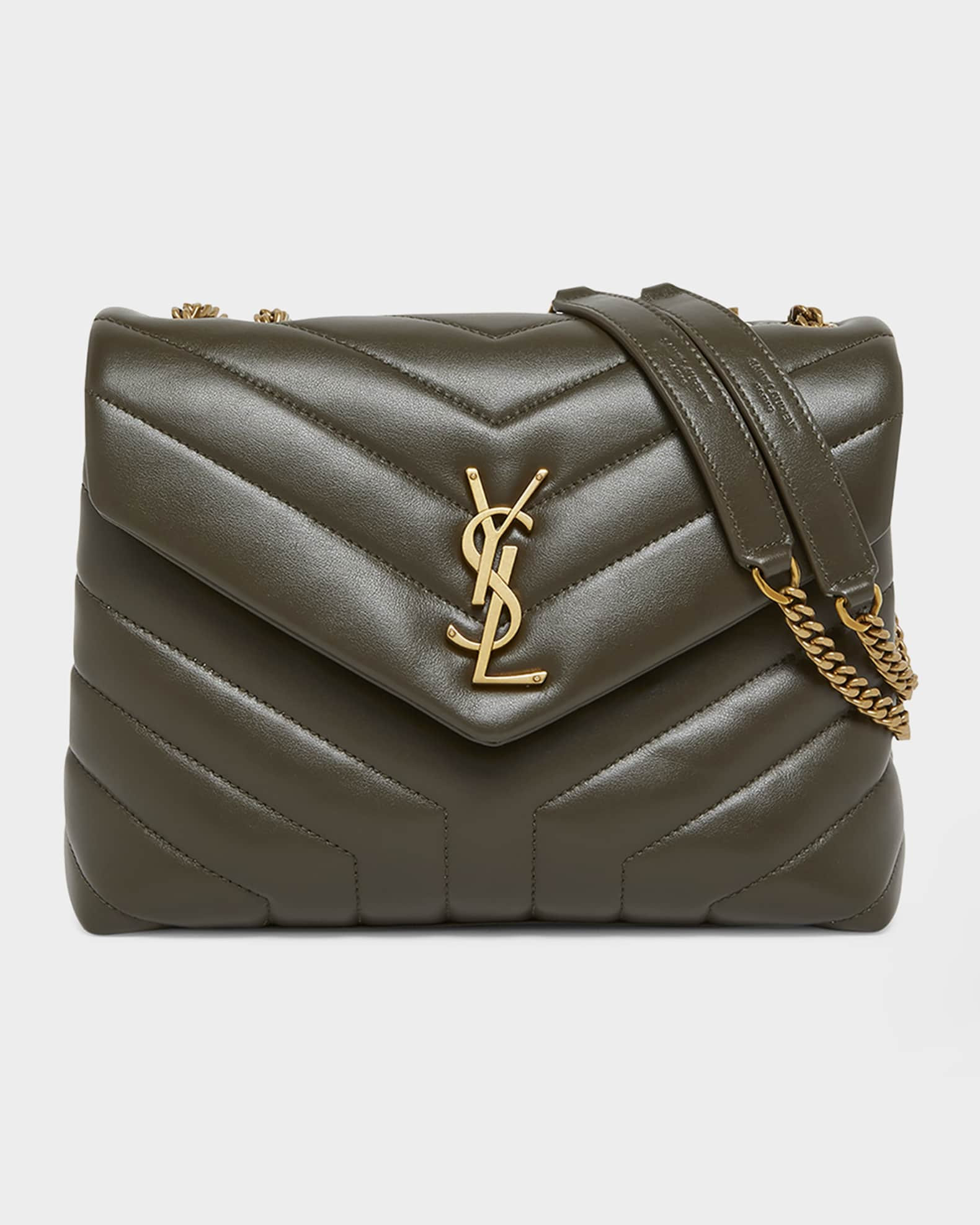 Saint Laurent Loulou Small YSL Shoulder Bag in Quilted Leather | Neiman Marcus