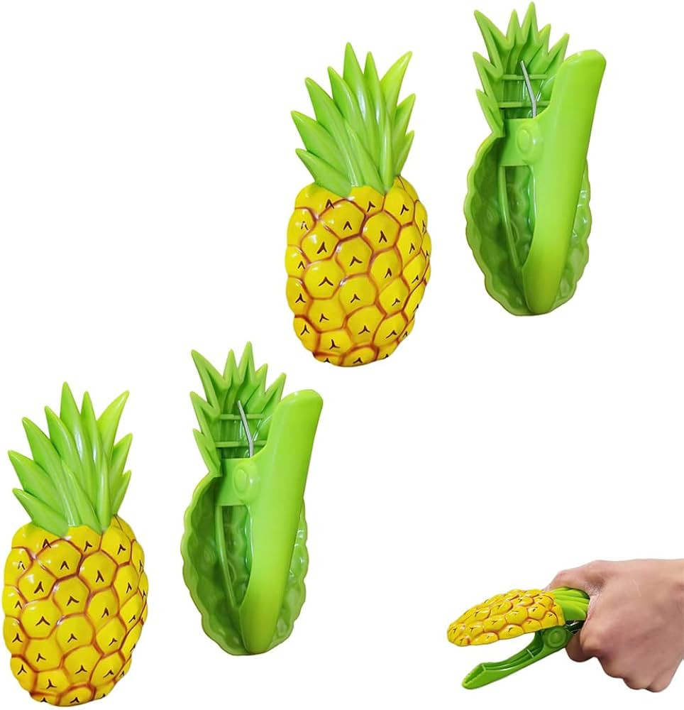 makanu Beach Towel Chair Clips 4 Pcs, Big Size Pineapple Plastic Lounge Chair Towel Clips, Pool C... | Amazon (US)