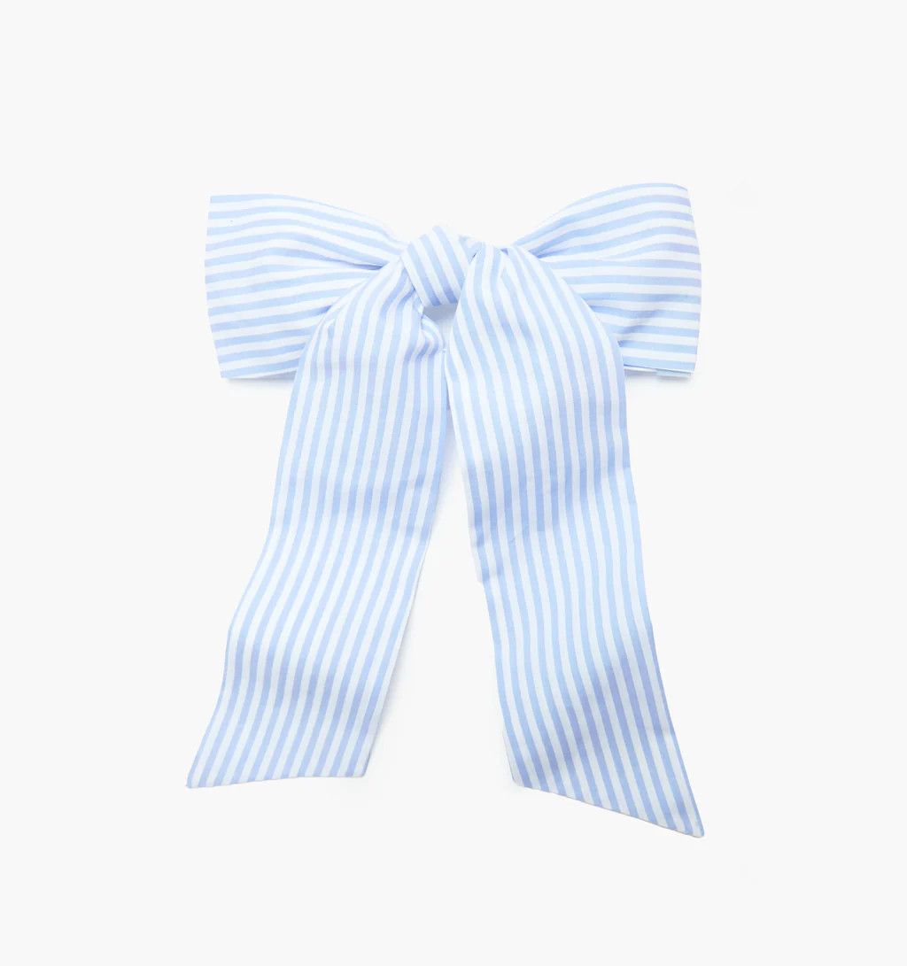 The Belle Bow - Blue/White Stripe | Hill House Home US