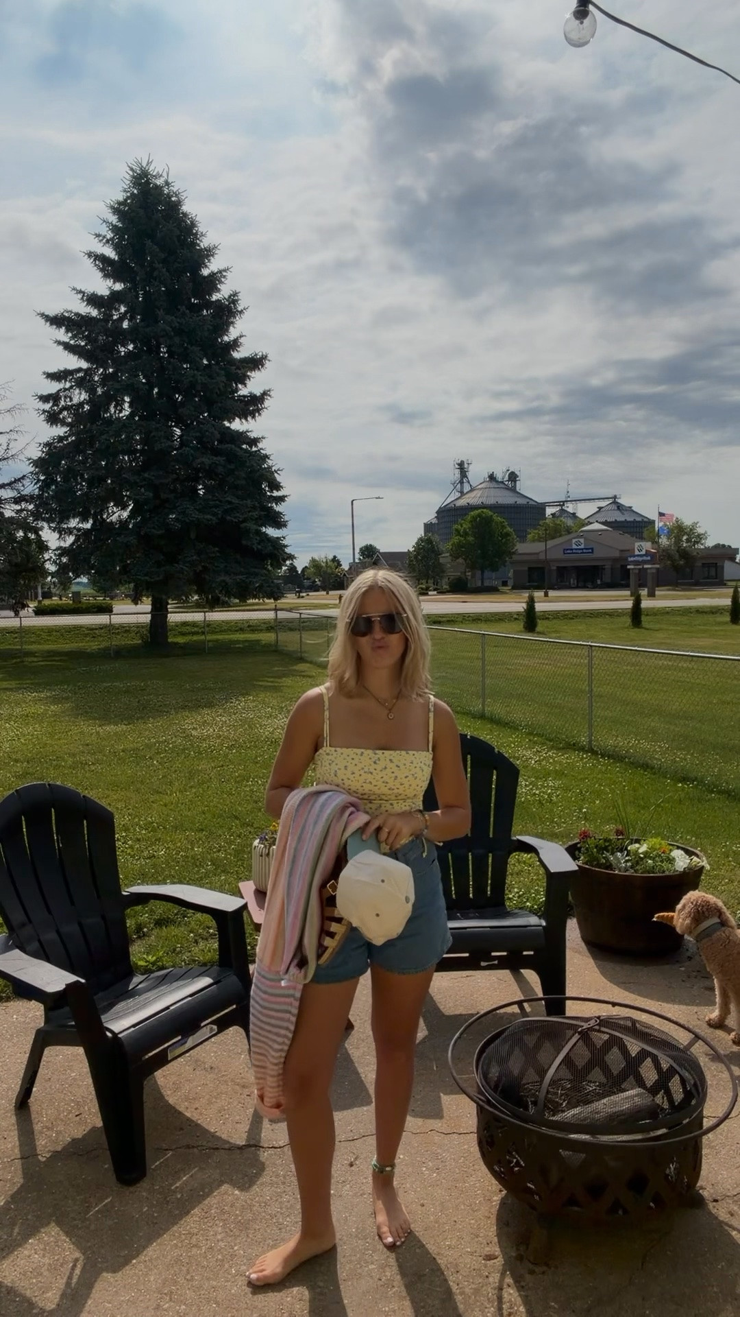 Yesterday’s OOTD — 06.07.26 🌞🩵💛🩷🌼🌤️😎

Medium in yellow floral swimsuit from @Target  
4 in denim shorts from Old Navy
sweater is from Lily’s in Paoli (the CUTEST pastel colors!!!!)
🧢 Margarita trucker hat is from Amazon 🩵

summer outfits, summer swimsuits, Target outfits, Target finds, Target deals, swimsuit deals, Wild Fable swimsuits, Old Navy denim, Old Navy shorts, Old Navy finds, Old Navy deals, Amazon finds, Amazon hats, trucker hats, Amazon deal, Prime Deal Days, outfit of the day, trending summer finds, watch now

#LTKootd #LTKSaleAlert #LTKSeasonal