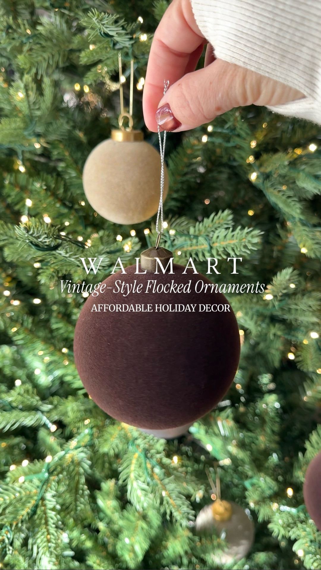 DEAL ALERT 🚨 These brown flocked ball ornaments from Walmart not only beautiful, but they’re under nine dollars for a set of four! 🤎

Christmas decor | holiday | ornaments | Christmas tree | collar | rustic | earthy

#LTKHome #LTKHoliday #LTKSeasonal