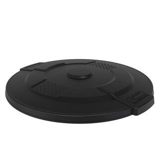 Black Trash Can Lid for 55 Gal. Trash Can | The Home Depot