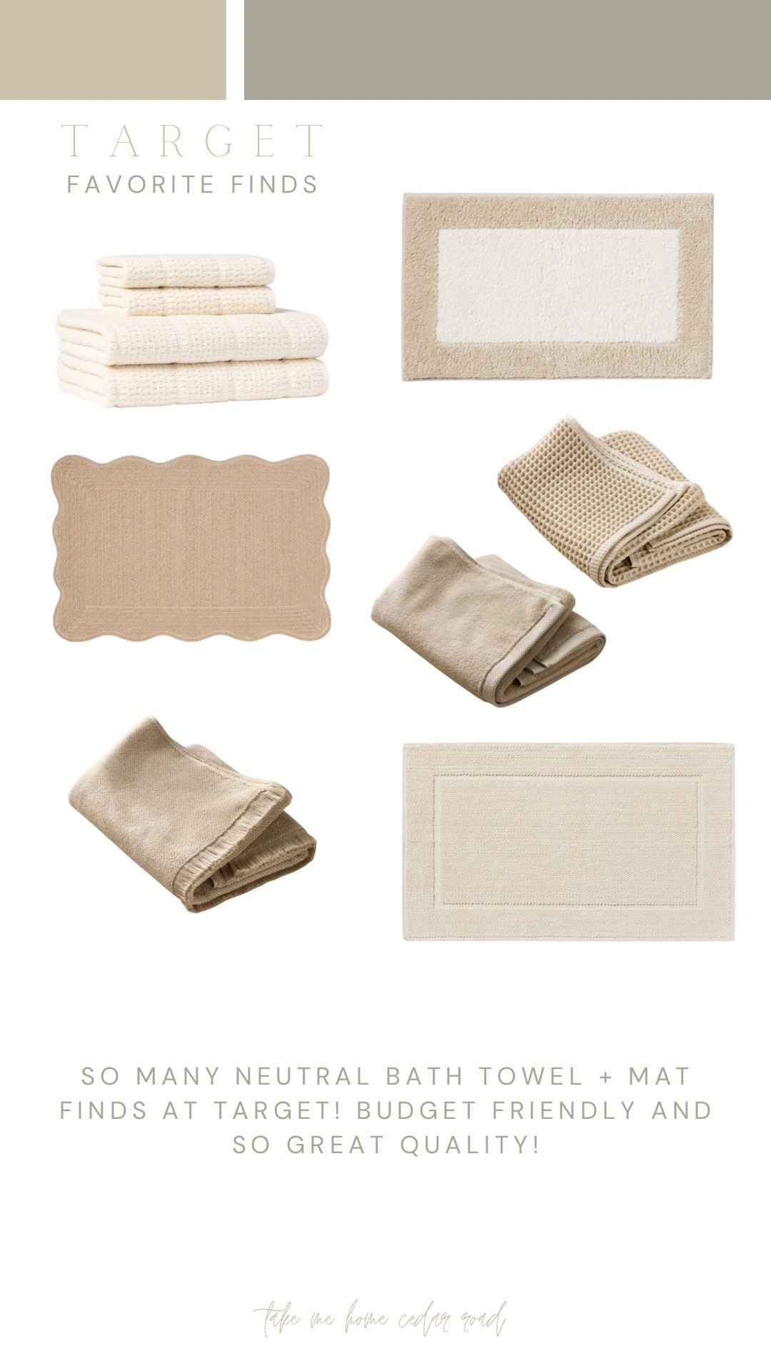Budget friendly and beautiful neutral bath finds at target!

Bath towel, hand towel, bath mat, neutral bathroom 

#LTKSaleAlert #LTKHome #LTKFindsUnder50