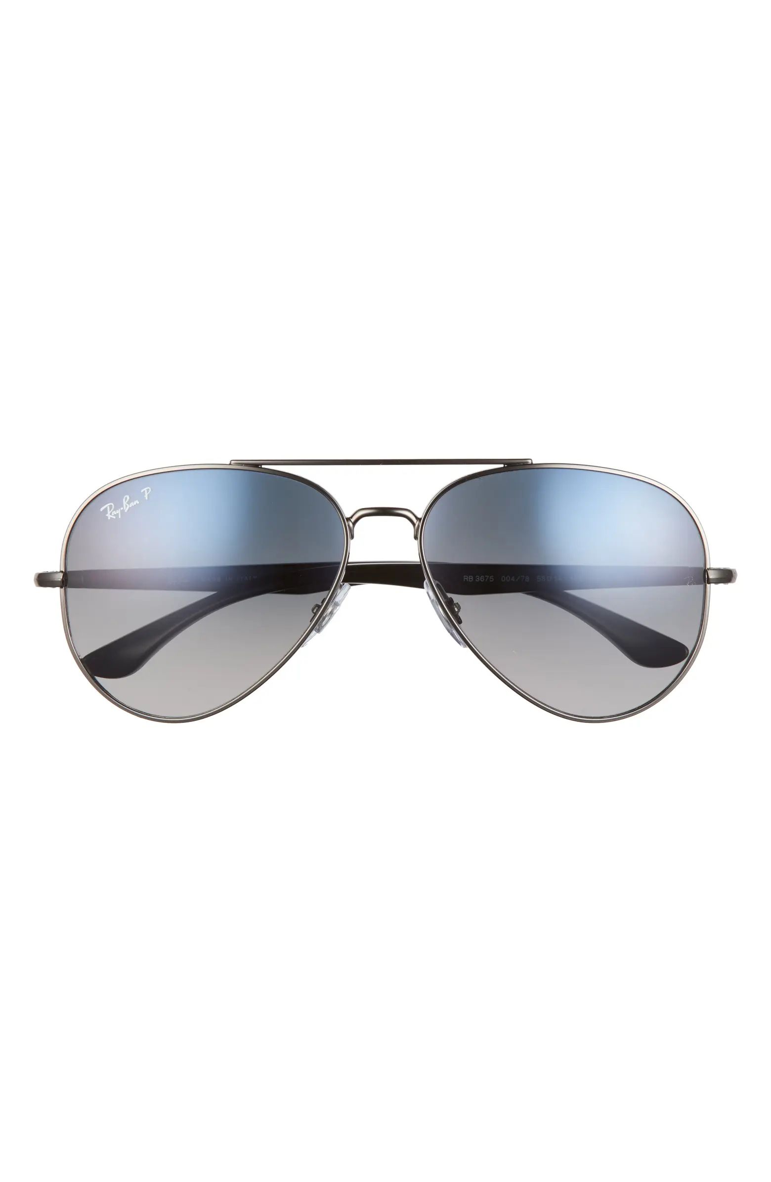 58mm Pilot Polarized Sunglasses | Nordstrom