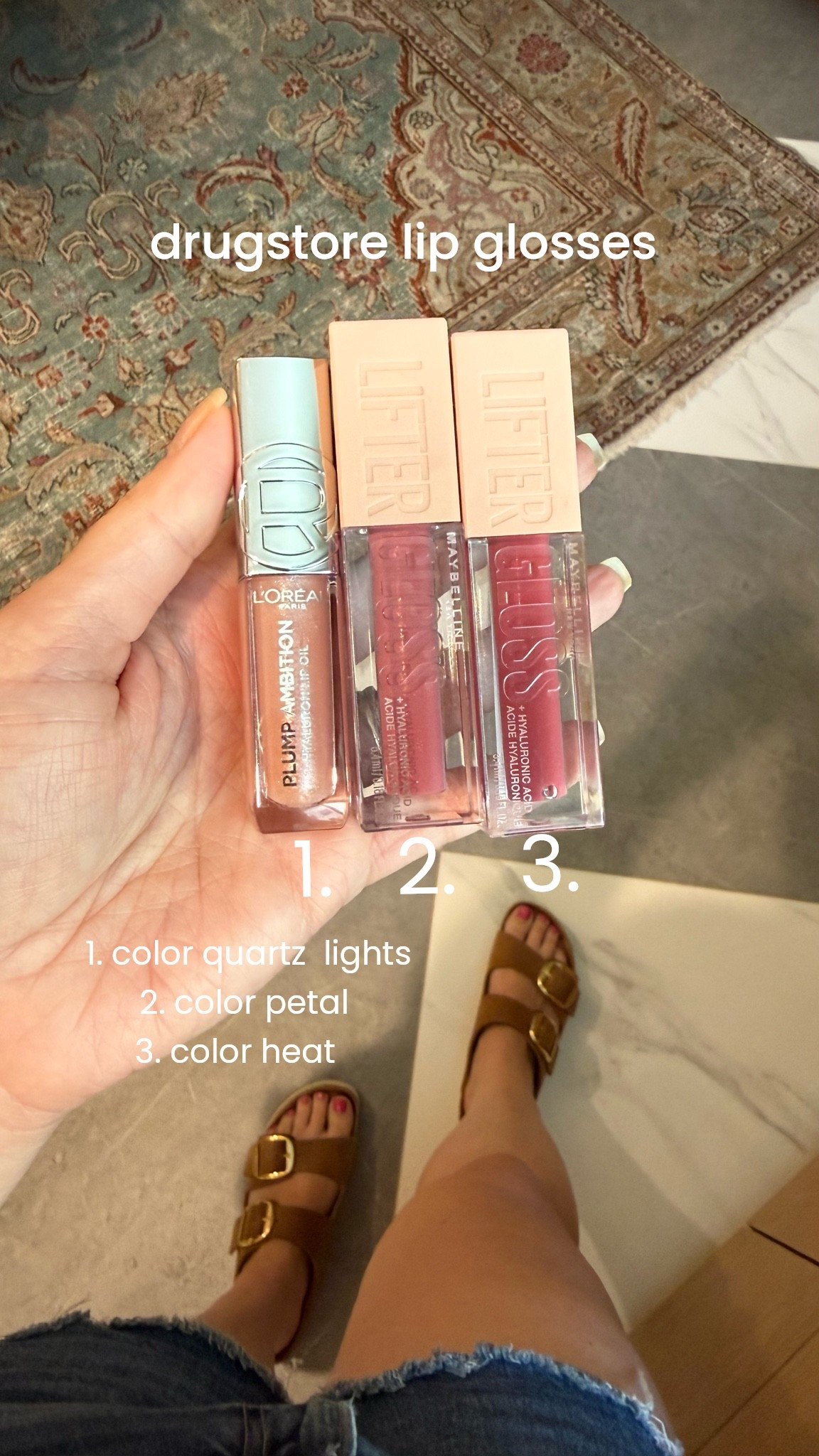a few drugstore lip glosses i’m loving that are moisturizing and not sticky!

#LTKOver40 #LTKSaleAlert #LTKBeauty