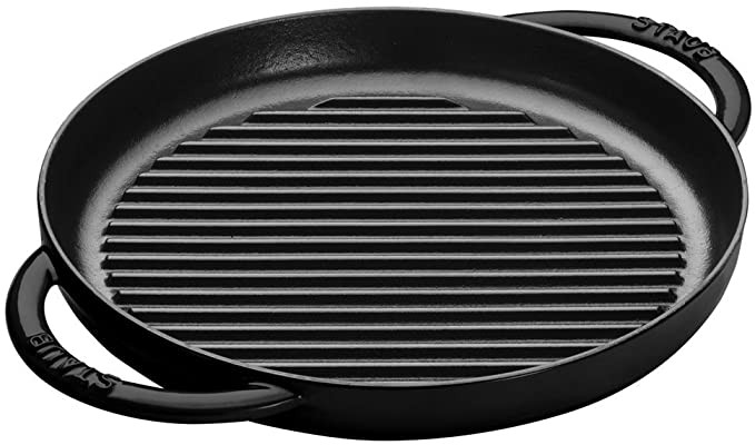 STAUB Cast Iron Pure Grill Pan, 10-inch, Black Matte | Amazon (US)