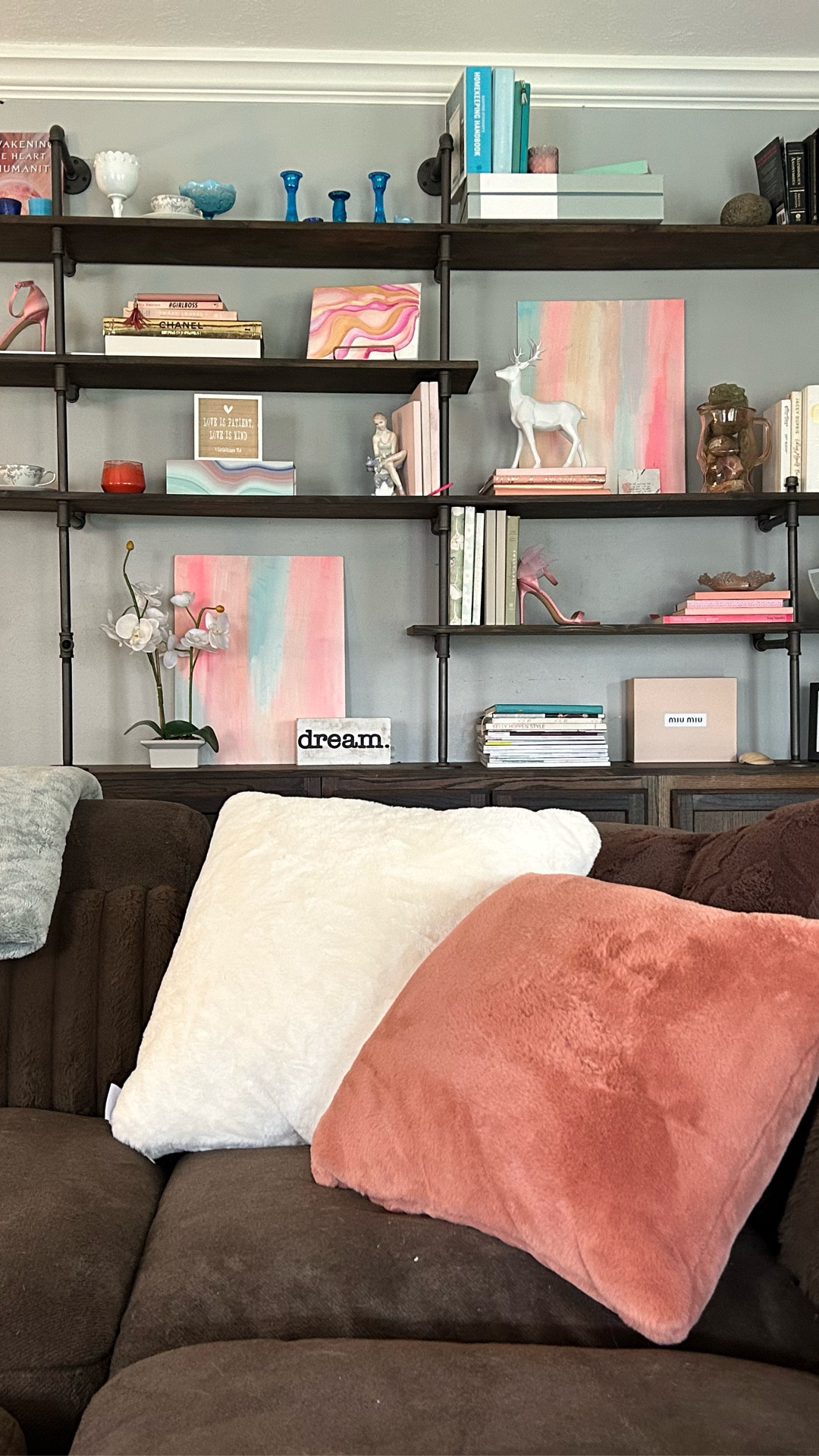 Cozy but modern cottage core living room refresh with pops of cream, blue, teal and pastel pink. Perfect to transition from Winter to Spring.

#cottagecore 

#LTKHome #LTKdayinmylife #LTKValentine
