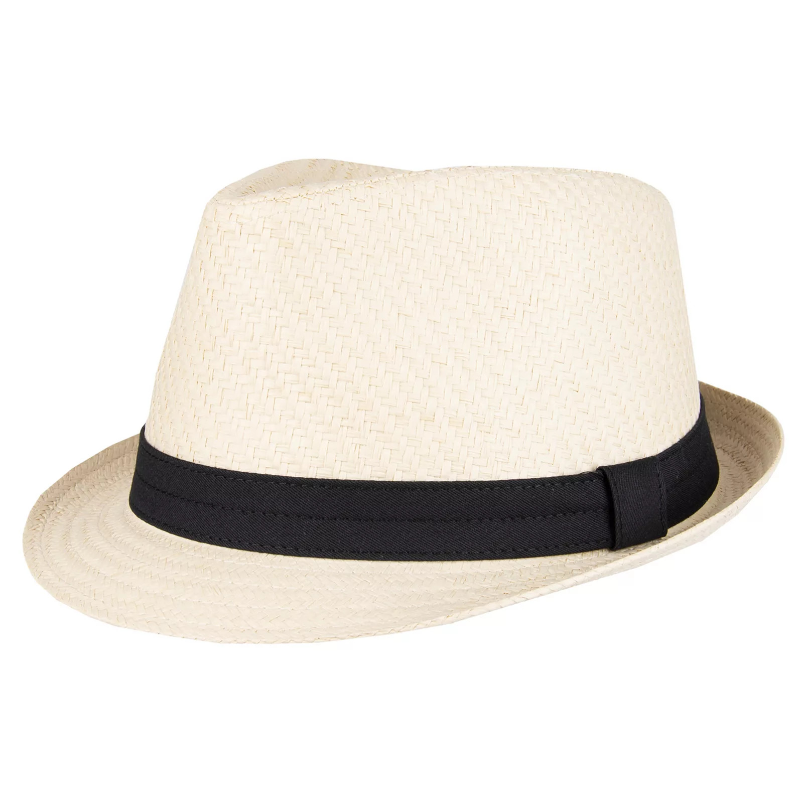Men's Levi's Twill-Band Straw Fedora, Size: Small/Medium, Natural | Kohl's