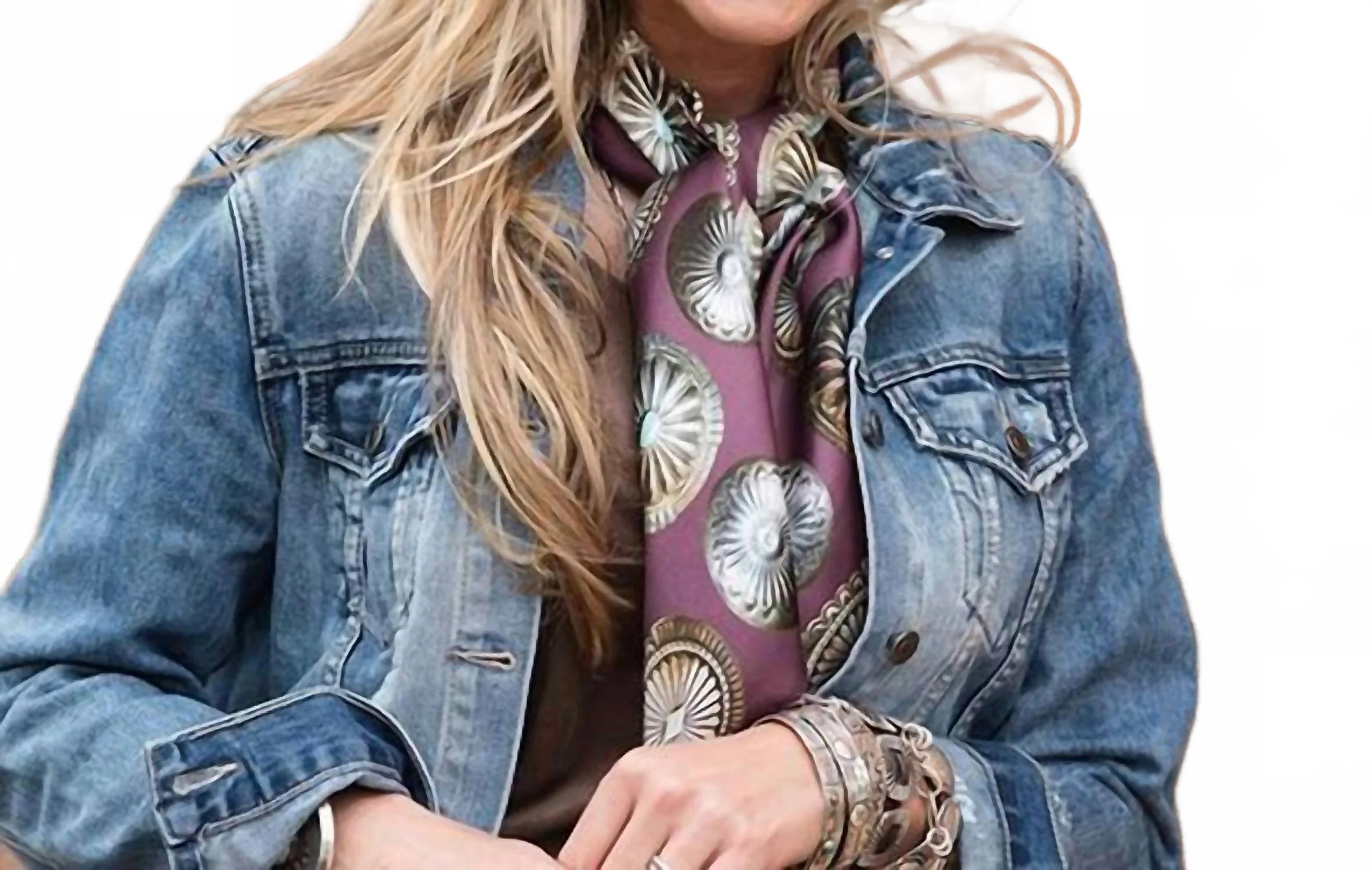 Big Concho Scarf In Cab | Shop Simon