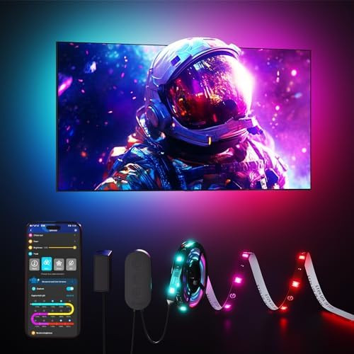 Govee TV LED Backlight Strip, RGBIC Smart LED Backlight for 40-50inch TVs, Music Sync, Wi-Fi Blue... | Amazon (US)