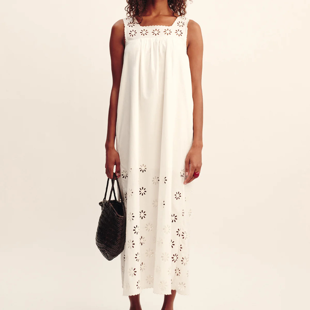 CECILIA SHIFT DRESS - VINTAGE WHITE | POSSE (US)