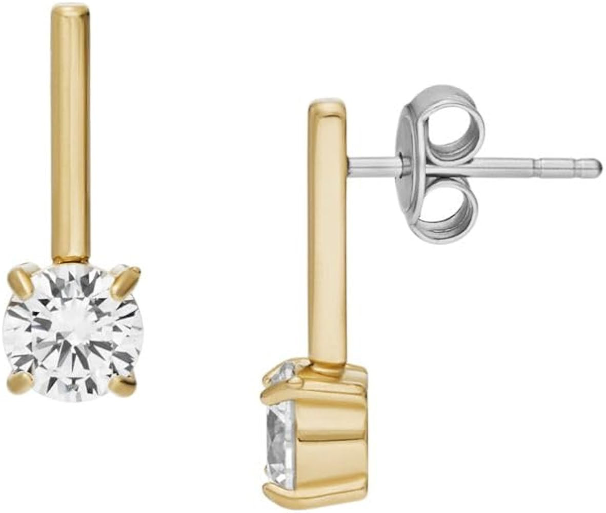 Fossil Women's Stainless Steel Dangle/Drop or Hoop Earrings for Women | Amazon (US)