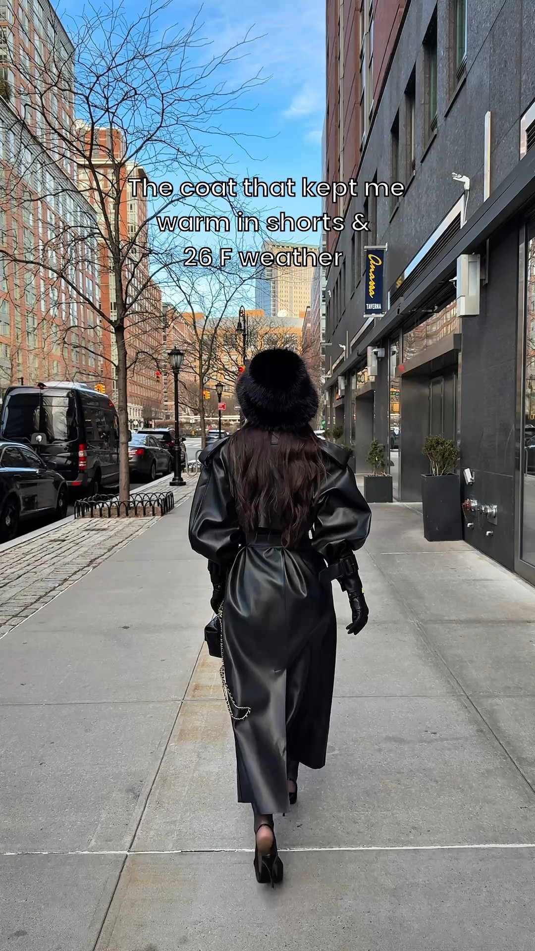 I couldn’t be anymore obsessed with this long vegan leather trench coat. Such a statement AND ITS SOOO WARM! Kept me so warm in NYC and I just had shorts underneath. 

If you order on Jluxlabel website you can use my code “DANIELLE15” for 15% off 

#LTKTravel #LTKTall #LTKSeasonal