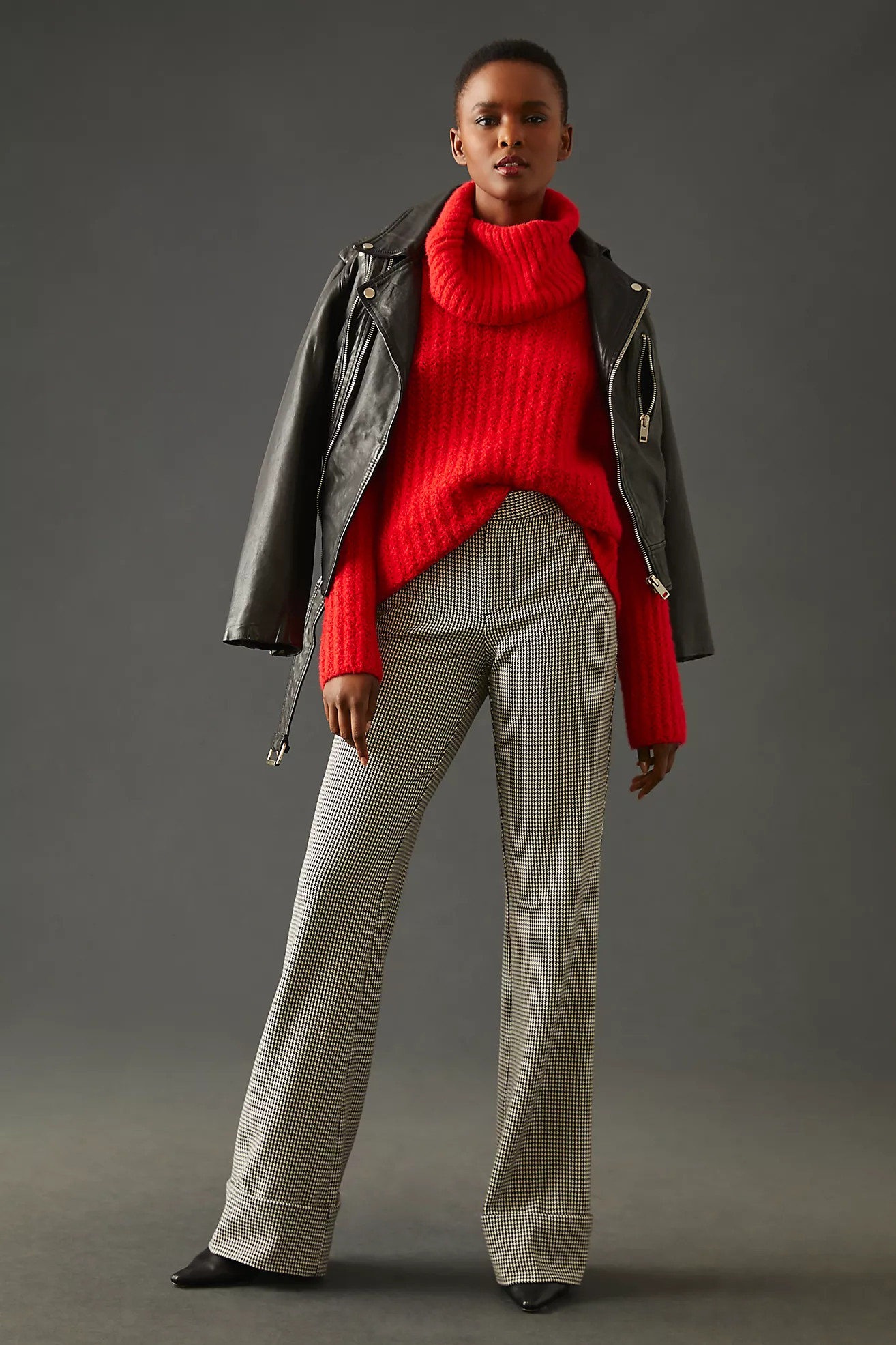 Maeve Low-Slung Flared Trousers | Anthropologie (US)