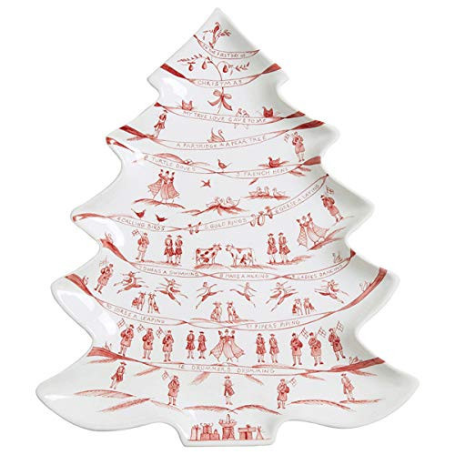 Juliska Country Estate Winter Frolic Ruby Tree Platter 12 Days of Christmas | Amazon (US)