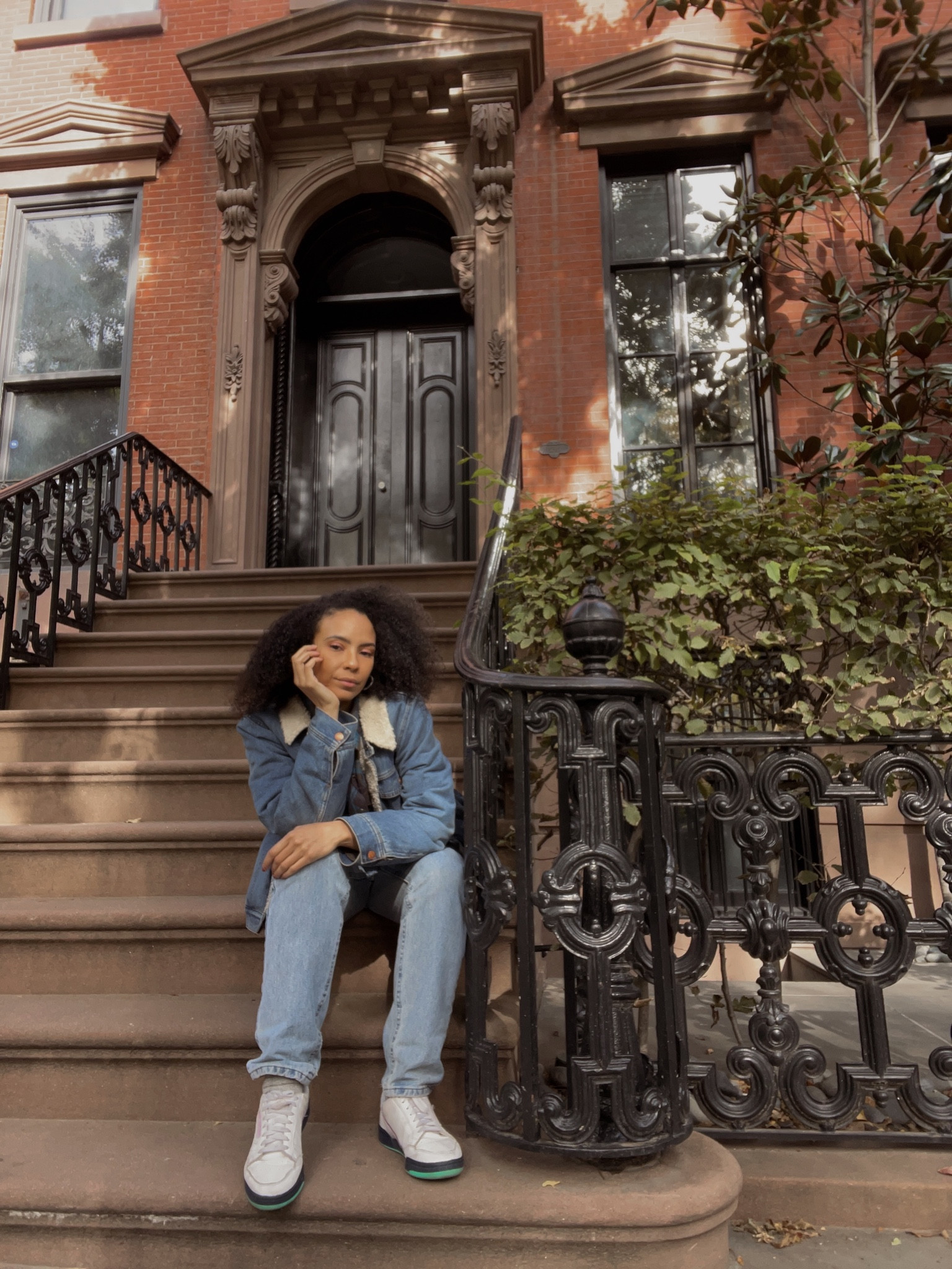 A must have for fall: Sherpa lined blue denim jacket

#LTKSeasonal #LTKstyletip