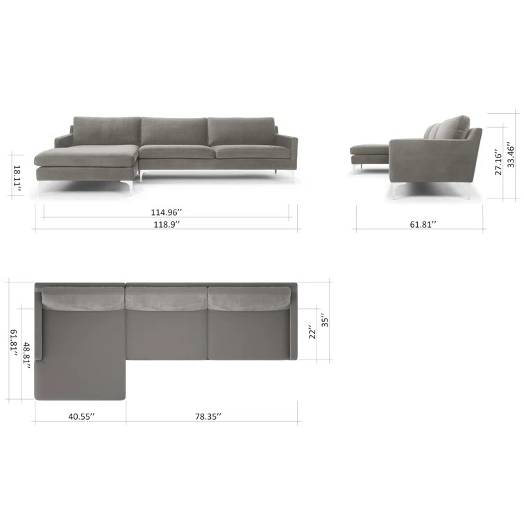 Jones 2 - Piece Upholstered Sectional | Wayfair North America