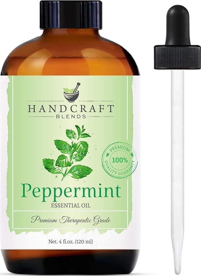 Handcraft Peppermint Essential Oil - 100% Pure and Natural Premium Therapeutic Grade with Premium... | Amazon (US)