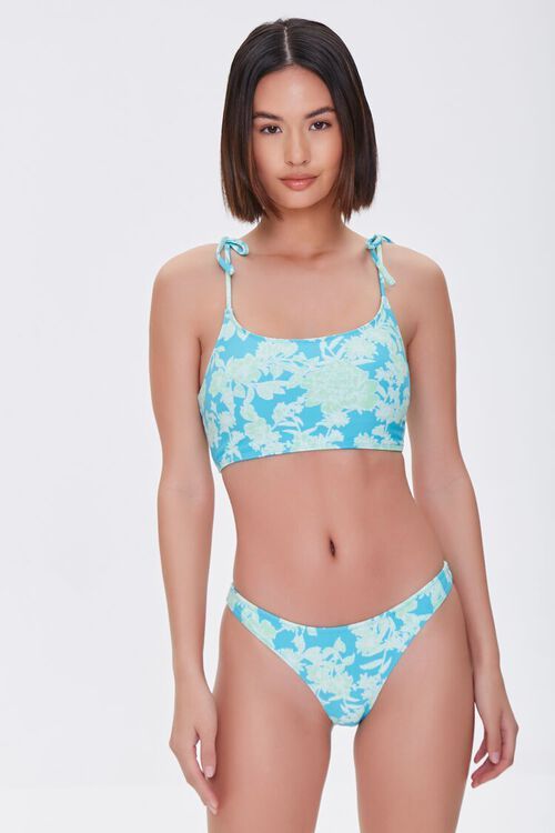 Floral Print Cheeky Bikini Bottoms | Forever 21 (US)