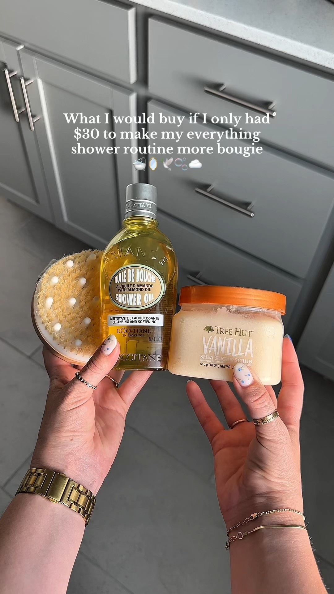 Get GLOWYYYY skin with these when you do your next everything shower routine!! 

L’Occitane 
Tree Hut body scrub 
Dry brush 



#LTKBeauty #LTKSaleAlert #LTKFindsUnder50