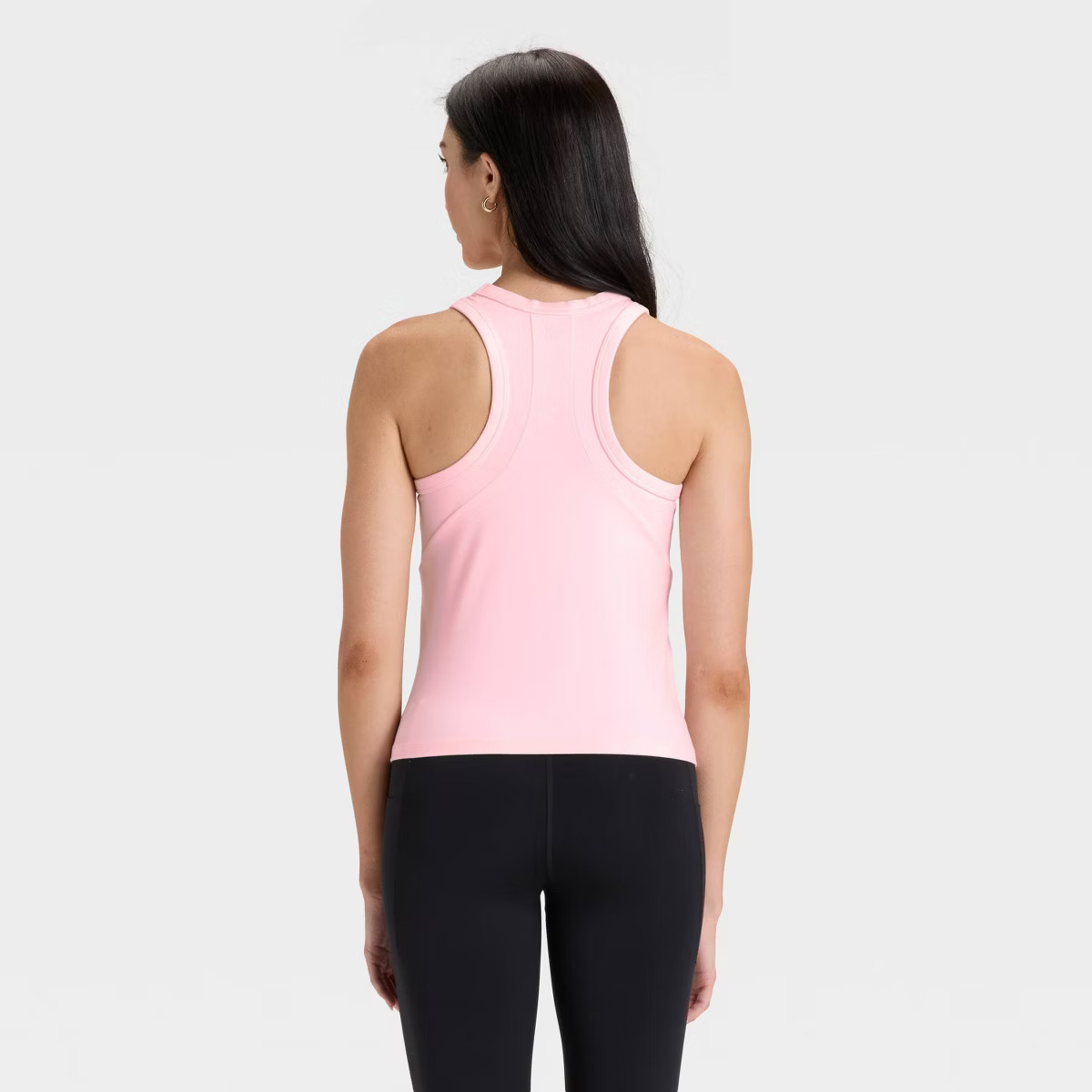 Women's High Neck Racerback Tank Top - All In Motion™ Light Pink S | Target