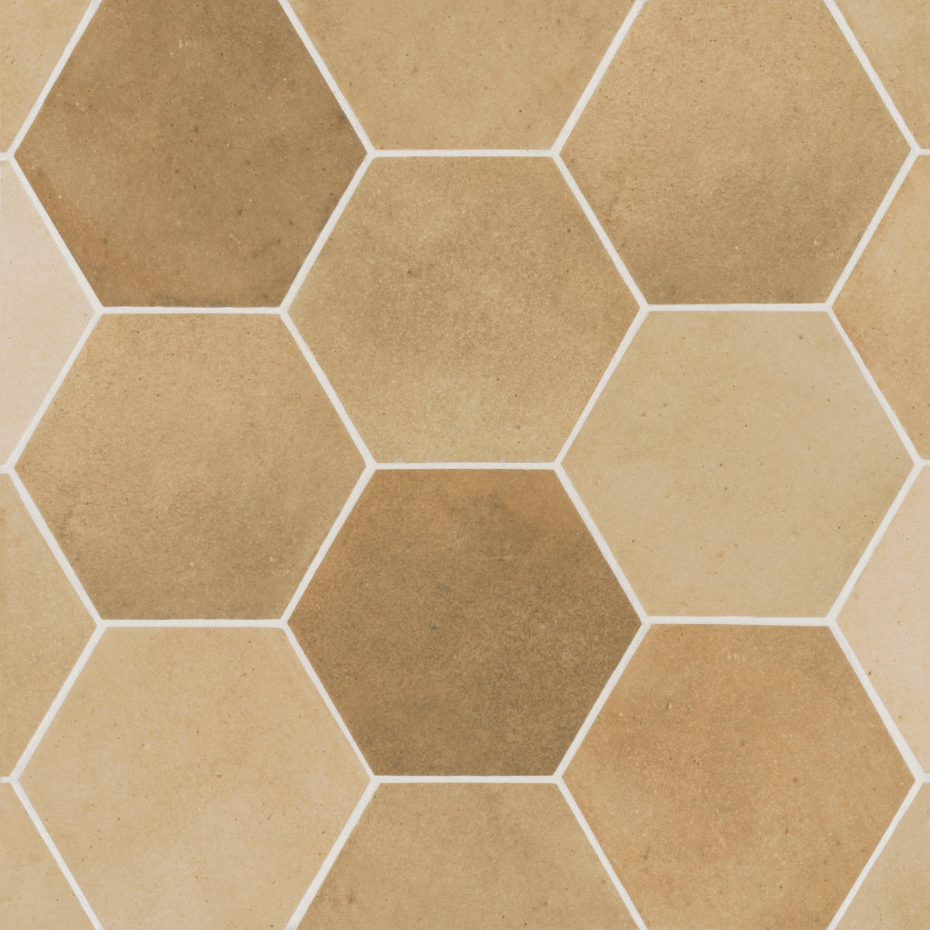 Celine 4" Hexagon Matte Porcelain Floor & Wall Tile in Cotto | Bedrosians Tile and Stone