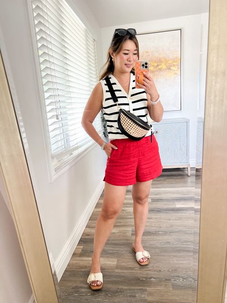 Summer Outfit
Amazon Sweater Tank: Medium
Linen Shorts: Small