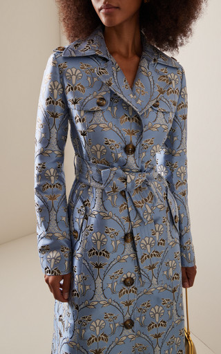 Karlie Jacquard Trench Coat | Moda Operandi (Global)