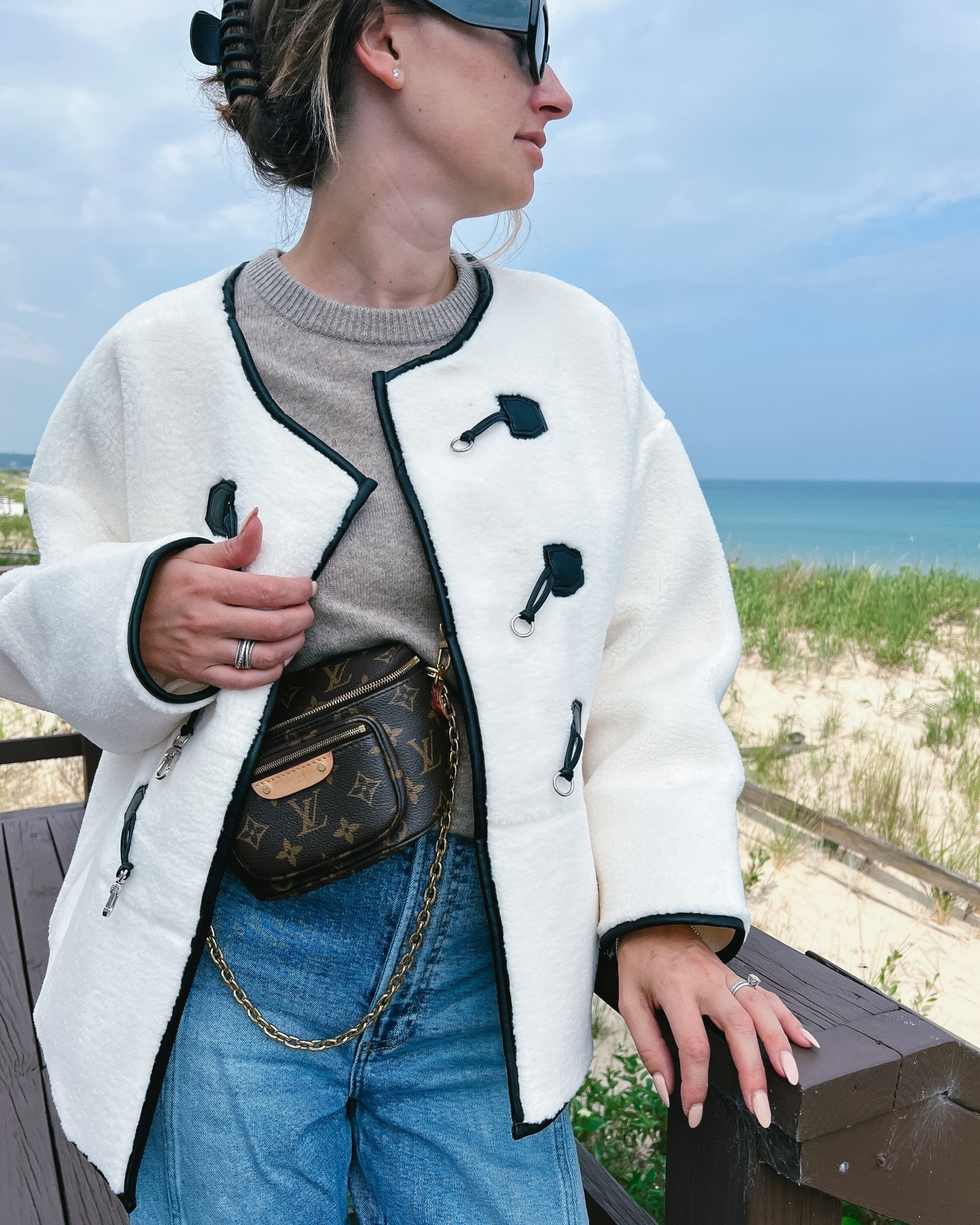 This Sherpa jacket will have you ready for fall