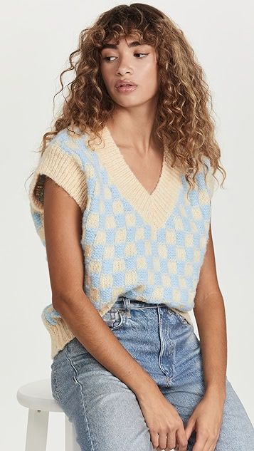 Checker Knit Vest | Shopbop