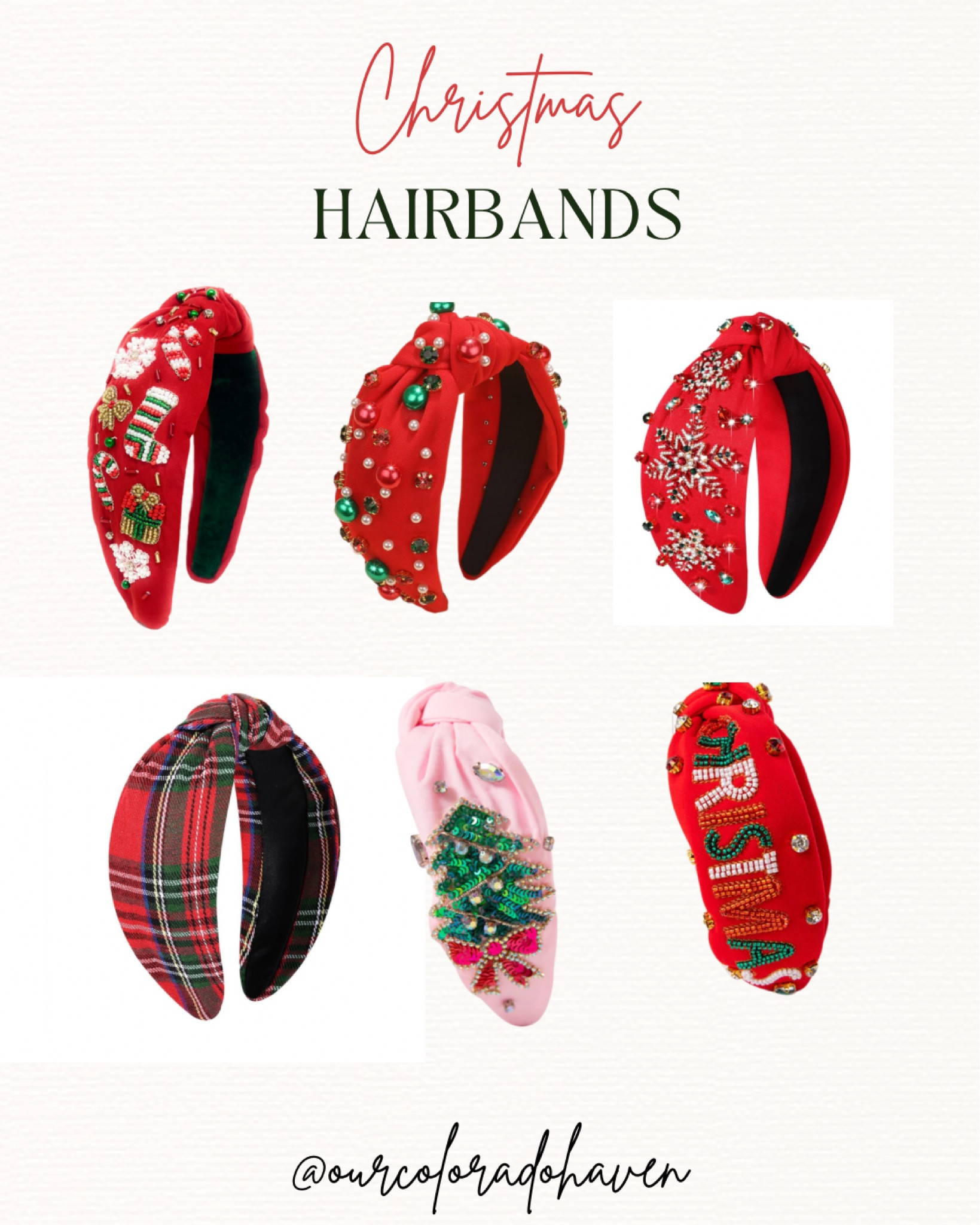 Christmas Hairbands! 🎅🏻🎄Christmas. Christmas Outfit. 

#LTKHoliday #LTKSeasonal #LTKGiftGuide