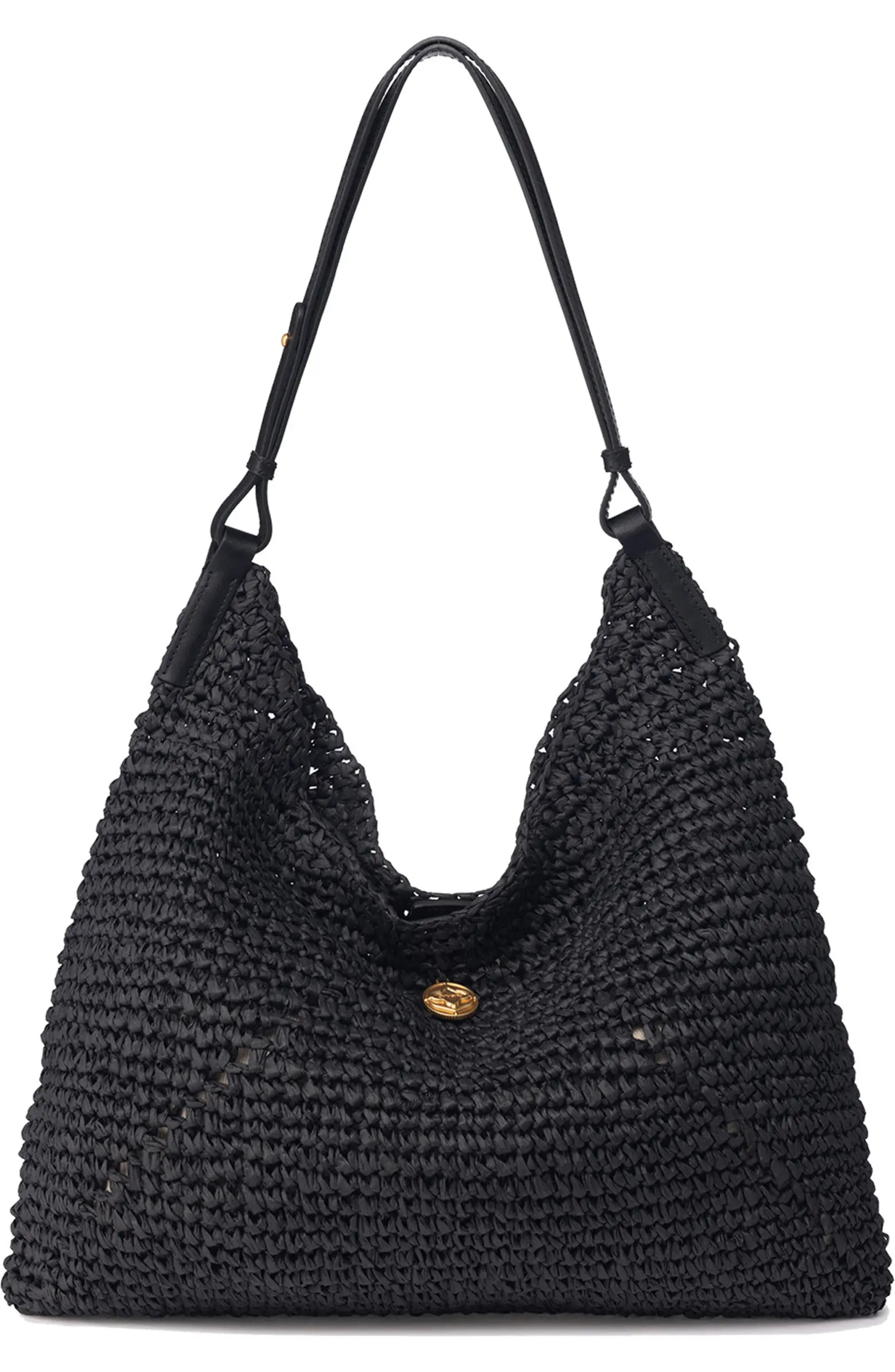 Raffia Triangle Shoulder Bag | Nordstrom