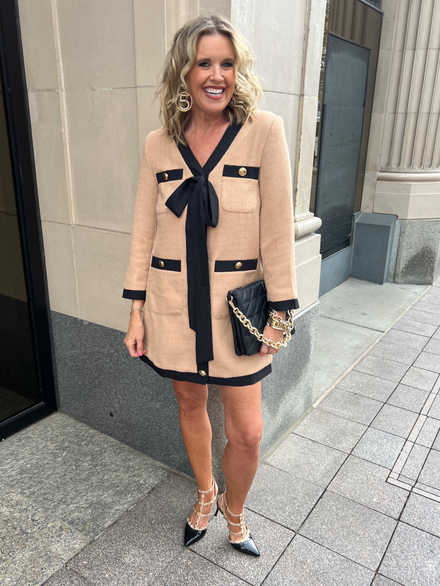 Deal Seekers ….I think I’ve found the BEST SAVE verses Splurge… 

✔️This darling dress is the BEST quality, fully lined and I am in the Save version $49 I am in the small 
This dress comes in 5 colors 

Splurge Version  the & $169 Turkernuck 

Valentino rock stud heels 

Quilted bag (old) linked similar 

Chanel earrings and a couple designer bracelets not available 
Linked similar 

& Linked what I could 


#LTKwedding #LTKfindsunder50 #LTKstyletip