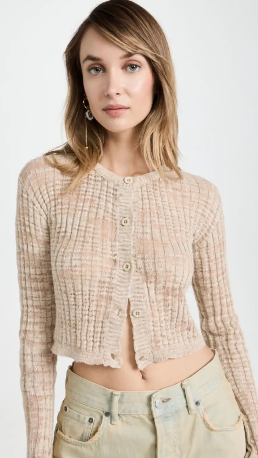 Slub Linen Short Cardigan | Shopbop
