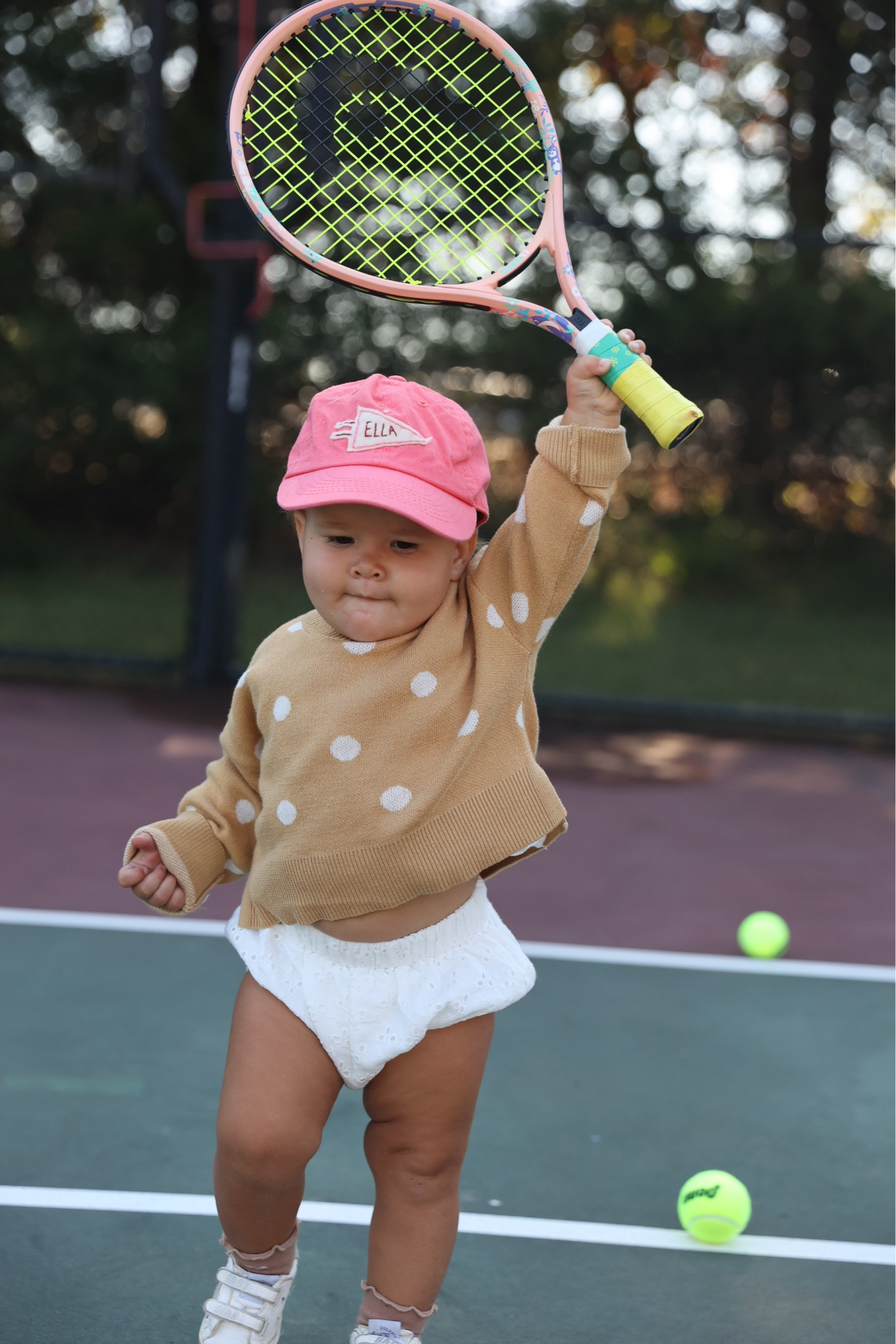 Both the kids tennis rackets!