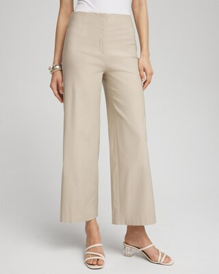 Women's™ Wide Leg Cropped Pants in Neutral size 8 | Chico's Black Label | Chico's