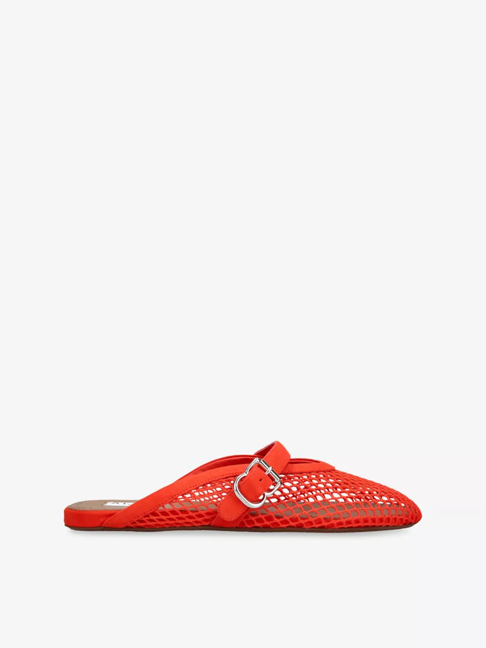 Fishnet Mesh Leather Mules | Selfridges