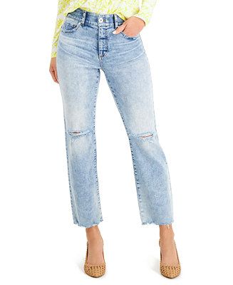 INC Sculpting-Fit Straight-Leg Jeans, Created for Macy's | Macys (US)