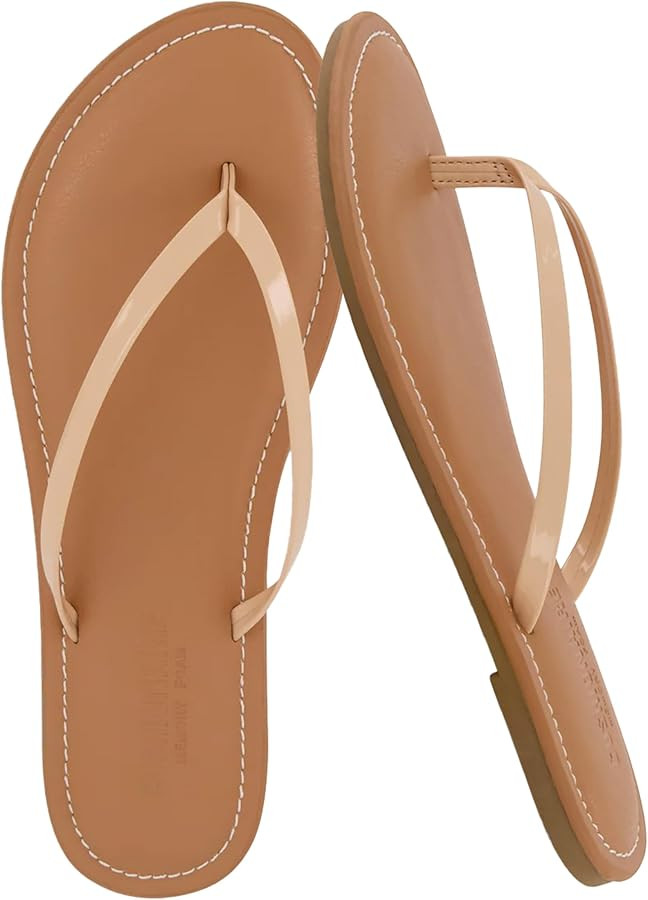 CUSHIONAIRE Women's Cora Flat Flip Flop Sandal with +Comfort | Amazon (US)