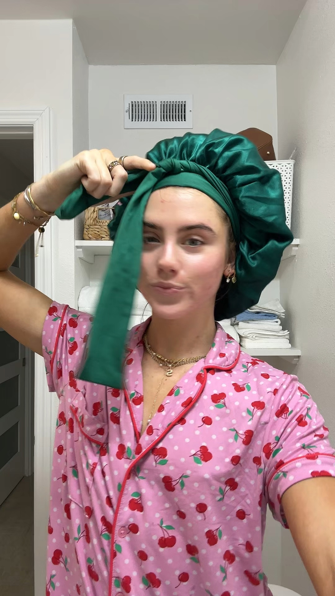 sleeping with a satin hair bonnet every single night has changed the game for my hair health. I’ve been so impressed with the results and this is something that is so low lift and easy to do you just put this on at night before you go to bed and you’ll wake up and your hair won’t be frizzy. It just looks so much more shiny and manageable. It is such a game changer, especially if you wear heatless hair curls to bed too !!!🫶✨💆‍♀️💓 this one under $10 hello easy cheap way to protect your hair ‼️

#satinbonnets #satinbonnet #satinbonnetforyourhair #satinbonnetbenefits #satinbonnetsforhair #hairhealth #hairhealthtips #hairhealthjourney #hairhealthytips #tipsforhealthyhair #easyhairhack #curls #overnightcurls #overnighthair #overnighthairstyles #noheatcurls #haircurler #haircurls #noheathairstyles #haircurlingtutorial #overnightheatlesscurls #hairtok #fyp Satin Bonnet Silk Bonnet for Sleeping Double Layer Satin Lined Hair Bonnet with Tie Band Bonnets for Women Natural Curly Hair

#LTKBeauty #LTKgrwm #LTKFindsUnder50