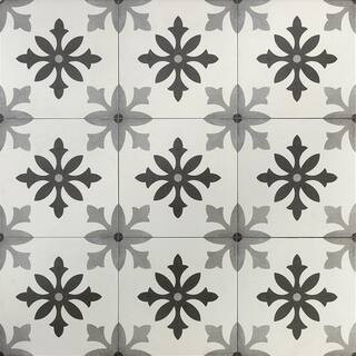 Ivy Hill Tile Anabella Picasso 9 in. x 9 in. x 11mm Matte Porcelain Floor and Wall Tile (10.76 sq... | The Home Depot